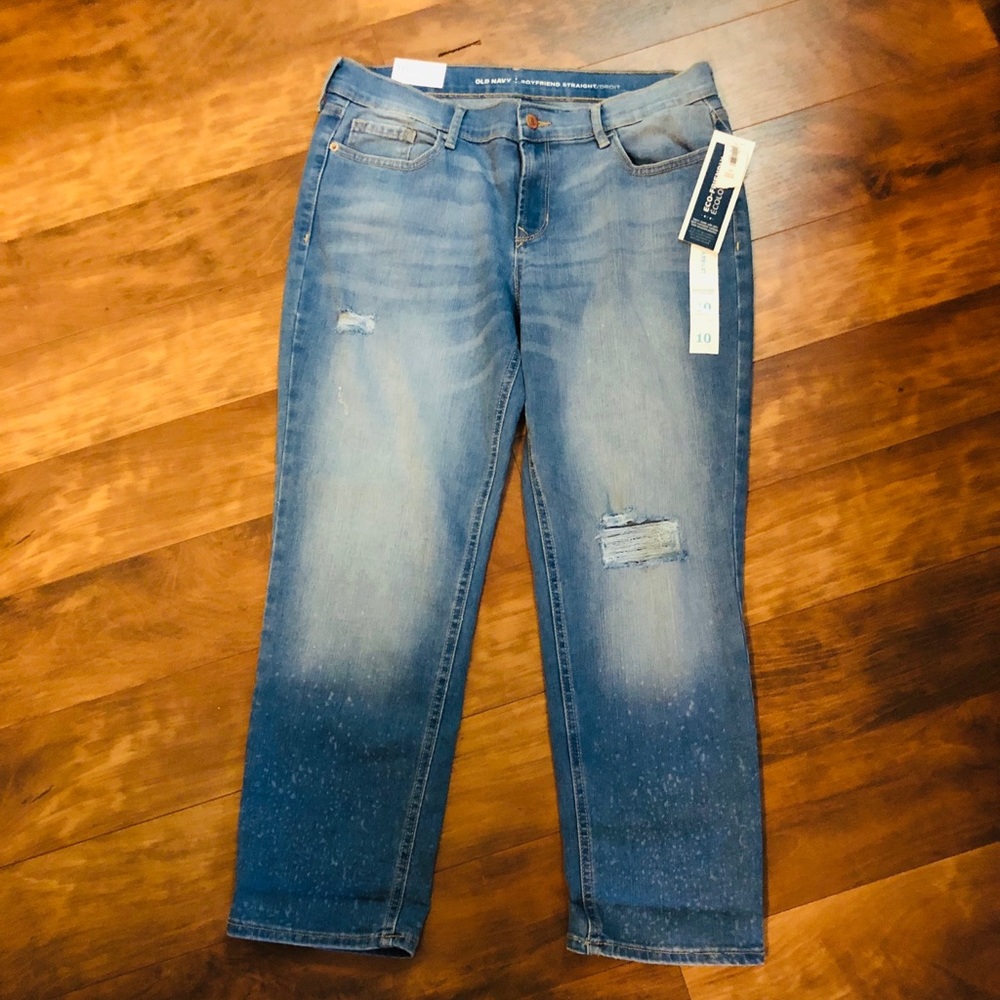 New with tags Old Navy Boyfriend straight denim.